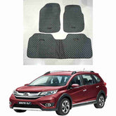 7D Floor Mats Plain Black For Honda BRV 2016 to 2021